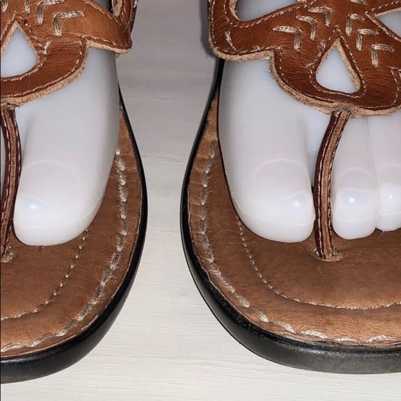 Great leather Josef Seibel Sandals floral - Picture 6 of 8